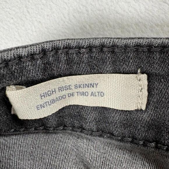 Universal Thread High Rise Skinny Women’s Gray Jeans 4S Stretch Denim - Picture 6 of 9